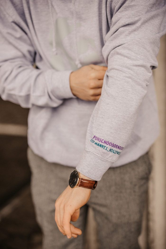 Hollywood Hoodie - Grau – Bild 4