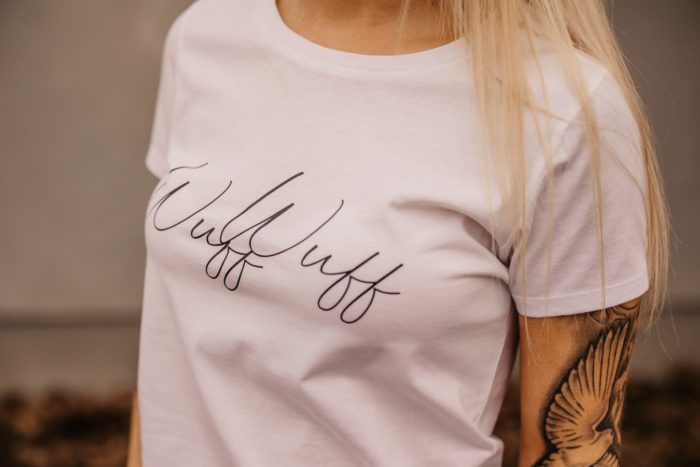 Wuff Wuff T-Shirt Damen – Bild 3