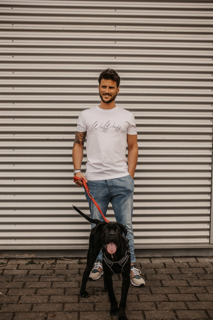 Wuff Wuff T-Shirt Herren – Bild 4