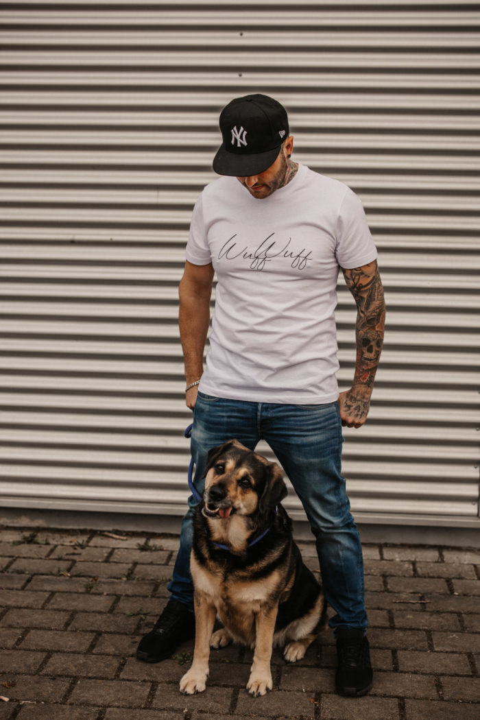 Wuff Wuff T-Shirt Herren – Bild 3